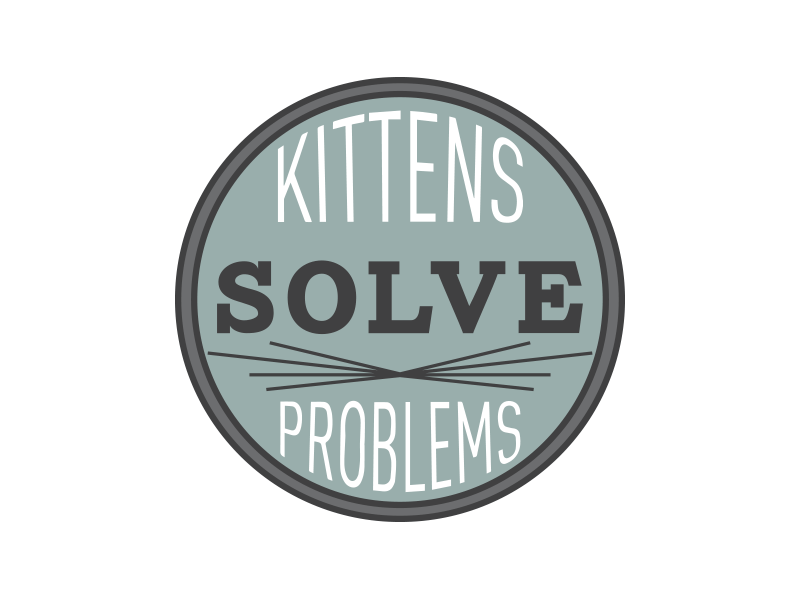 Kitten Problems gif kittens personal typography