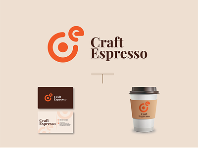Craft Espresso logo branding design graphic design identity illustration illustrator layout logo minimal type vector