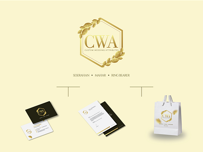 CWA branding design graphic design identity illustration illustrator layout logo minimal