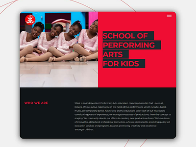 SPAK Website website branding school kids