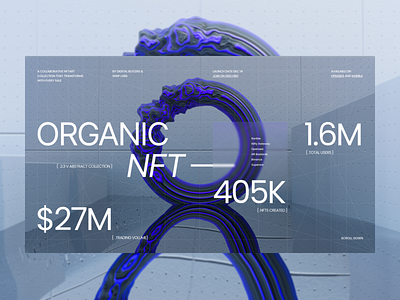 NFT_project 3d concept design digital designer minimal nft ui