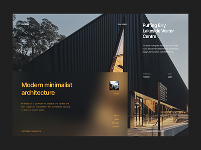 ArchDaily concept design design digital designer minimal typography ui ux