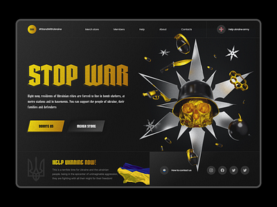 #STOP WAR 3d concept design design digital designer illustration typography ui