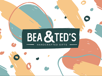 Bea & Ted's Handcrafted Gifts branding design graphic design logo typography vector