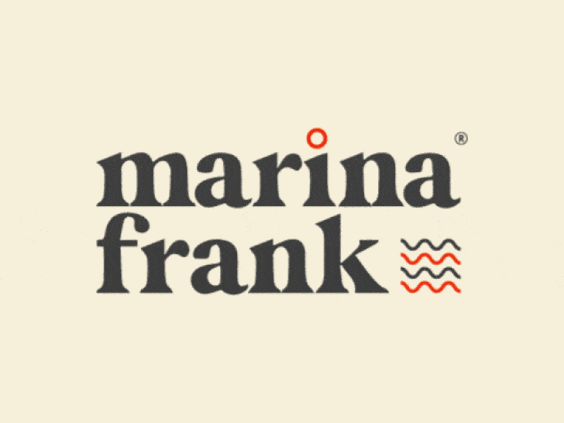 Marina Frank® Logo Intro animation brand brand identity branding branding and identity design emblem graphic design logo logo animation logo design logodesign logotype typography