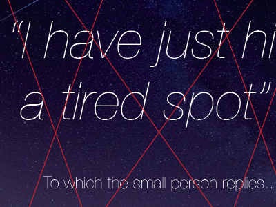 Tired Spot grid helvetica personal poster project type