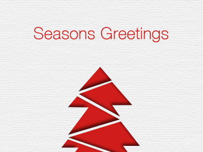 Seasons Greetings V1 card festive noel seasons greetings christmas tree