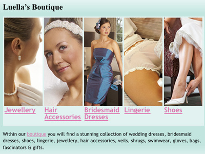 Luellas Boudoir - Website design boudoir boutique bridal luellas