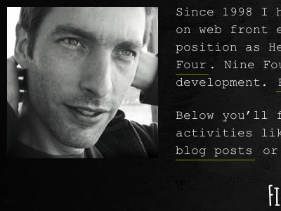 Paul Cripps .Com Re Design blog personal redesign