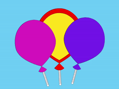 balloons gif