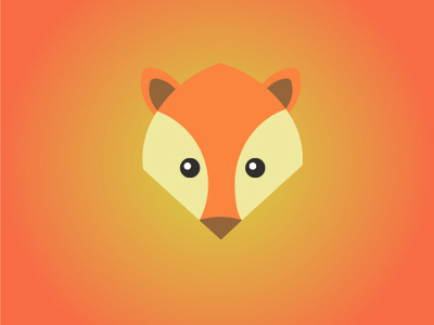 little fox illustration vector