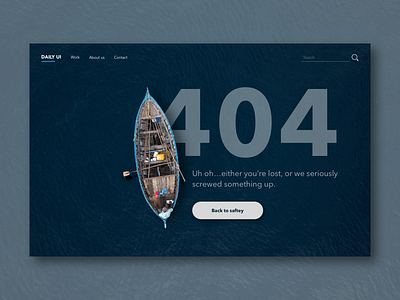 Daily UI #008 404 daily ui daily ui 008