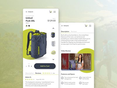 Daily UI #012 daily ui daily ui 012 e commerce ecommerce design mobile ecommerce product page