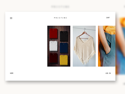 Web Store Design: Prototype in Description. clothes lessismore simple web design webstore