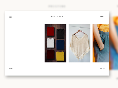 Web Store Design: Prototype in Description. clothes lessismore simple web design webstore