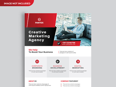 Modern Flyer Design adobe illustrator brochure business corporate flyer modern