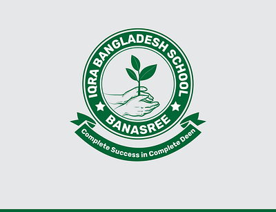 Iqra Banasree School Logo academy logo branding business graphic design logo school logo