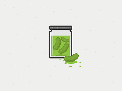 MMMmmmm.... Pickles glass green icon illustration jar liquid pickle texture vector