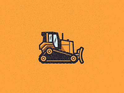 Bulldozer Logo automobile bulldozer construction eqiupment equipment excavator illustration tank texture vector vehicle yellow