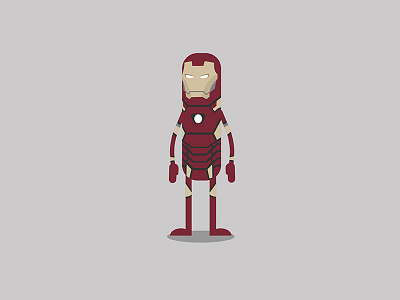 Civil War - Iron Man character comics flat illustration iron man ironman marvel vector