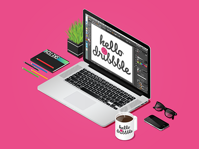 Pink dribbble mood