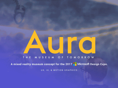 Aura AR/VR Museum Concept after effects arvr aura hololens microsoft mixed reality motion photoshop