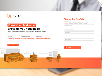 Landing Page design for IntuAd.com