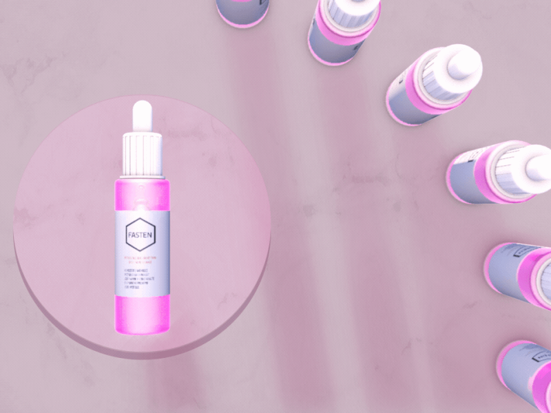 Beauty Pack Composition 3d animation advertising after effects animation art beauty cinema 4d composition cream loop pink serum