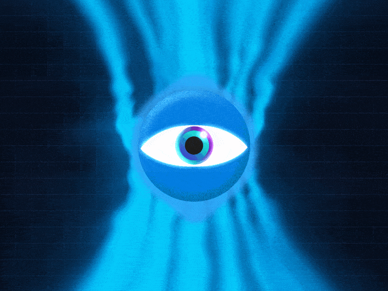 Eye animation after effects animation art blue eye glitch