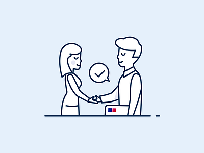 Line Illustration For Banking App