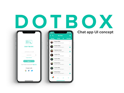Chat app UI concept
