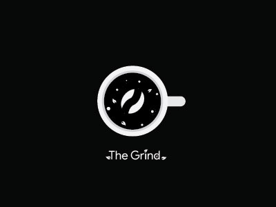 The Grind brand branding coffee coffee logo grind the grind logo thirty logos thirtylogos