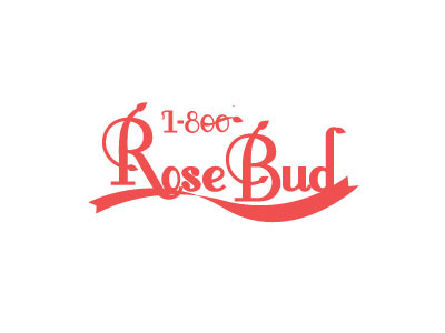 1-800 Rosebud bouquets brand branding decoration flowers parties rosebudlogo roses thirty logos thirtylogos wedding