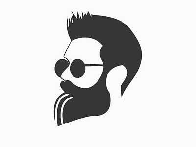 Beard Logo branding dribbble graphic design illustrator logo logodesigns