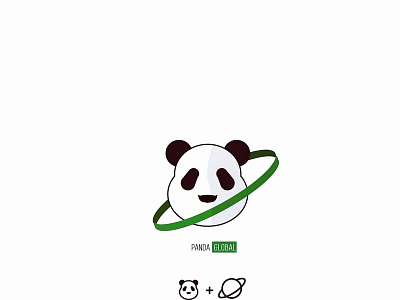 Panda Global brand branding dailylogochallenge design graphics illustration illustrations illustrator logo logo design panda logo pandaearth savethepandas vector