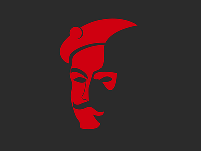 Indian Soldier Illustration design flat graphics design illustration logo minimalist negative
