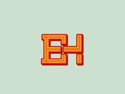 EH Logo Design design flat graphics ilustration lettering logo logo lettering logotype minimalist typography