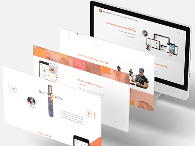 Home page fitness healthcare home page landing page mockup sketchapp web design whitespace