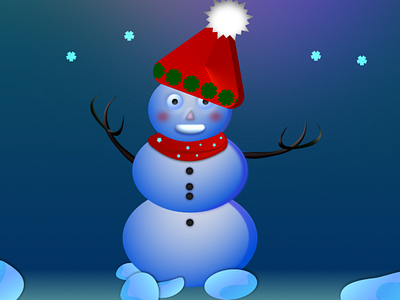 Snowman affinitydesigner design illustration snowman winter