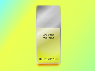 Issey Miyake Bottle affinity designer bottle design bottle mockup design gradient illustration productdesign vector