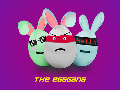 The Eggs affinitydesigner design gradient graphic illustration vector