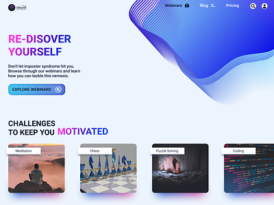 Landing Page abstract shapes blue clean design desktop figma gradient shadows hero section landing page logo design uidesign ux uxui web web design