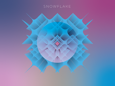 Snowflake abstract colorful design gradient graphic design illustration shapes vector