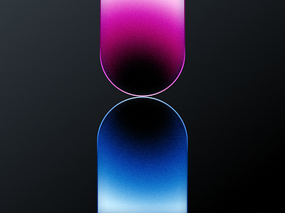 Iphone Inspired Wallpaper blue gradient graphic design noise pink shapes vector vibrant wallpaper