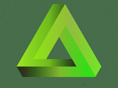 Noisy Triangle gradient graphic design green illustration illustrator logo shape vector