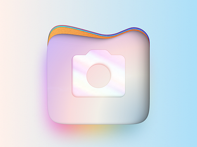 Images Folder Icon colorful design folder gradient graphic design icon icon design layers light logo soft vector