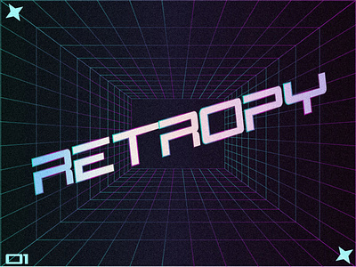 Retro Exploration design gradient graphic design grid illustration poster retro typography vector