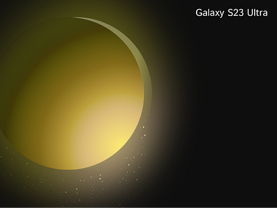 Galaxy S23 Wallpaper circle design figma galaxy gold gradient graphic design illustration vector wallpaper yelow