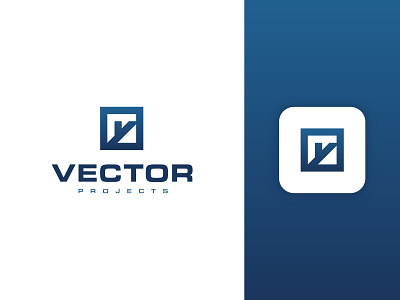 Logo - Vector Projects branding design icon logo minimal