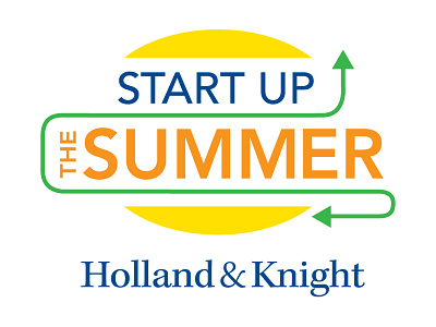 Holland & Knight Start Up the Summer Logo arrows branding events identity logo summer typeface